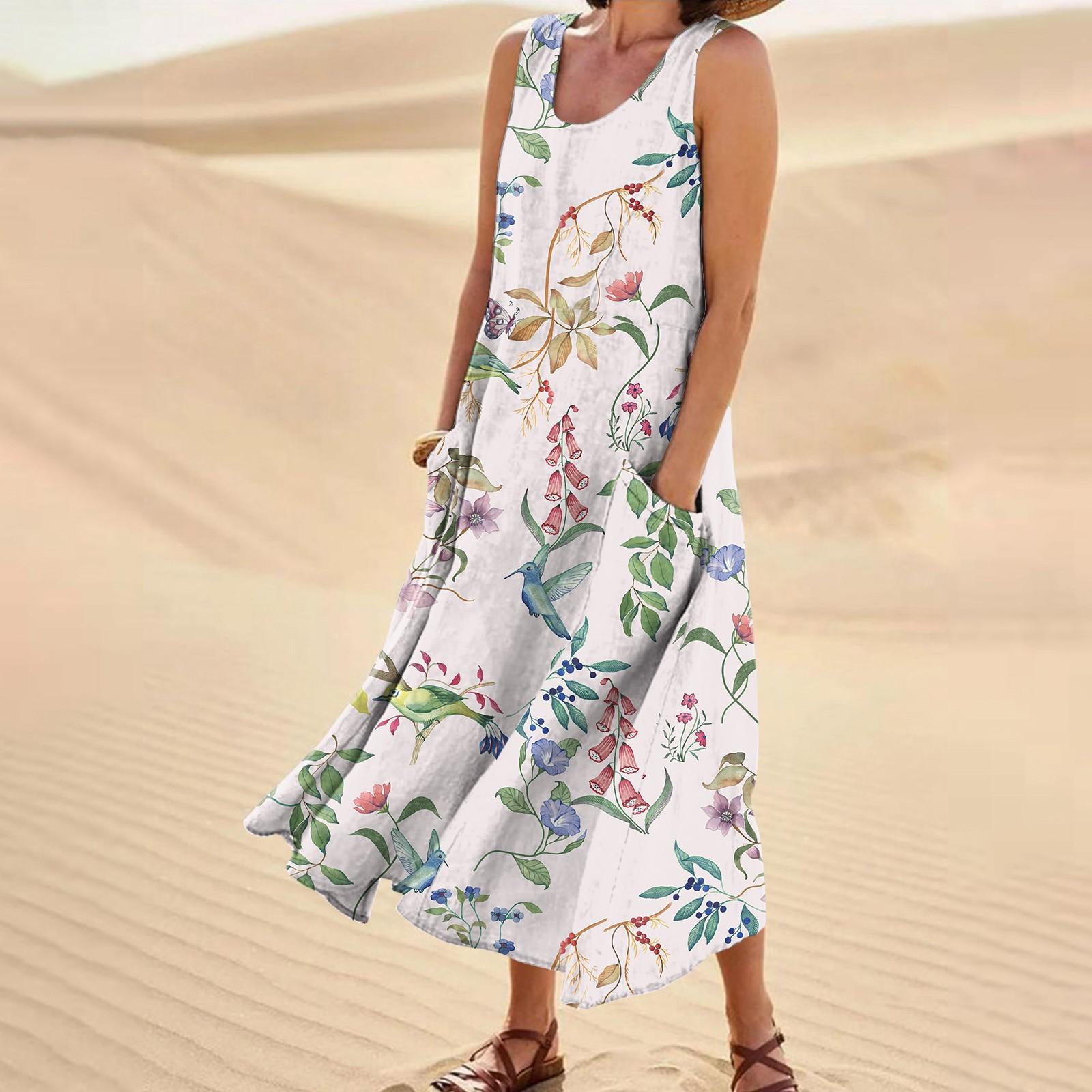 Женское повседневное удобное хлопковое карманное платье без рукавов с цветочным принтом XXXL зелёный
Женское повседневное удобное хлопковое карманное платье без рукавов с цветочным принтом XXXL зелёный