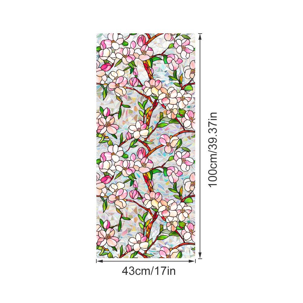 Colorful Flowers Electrostatic Glass Stickers PVC Adhesive Free Sun Catchers Colored Window Glass Stickers 43x100cm
Colorful Flowers Electrostatic Glass Stickers PVC Adhesive Free Sun Catchers Colored Window Glass Stickers 43x100cm