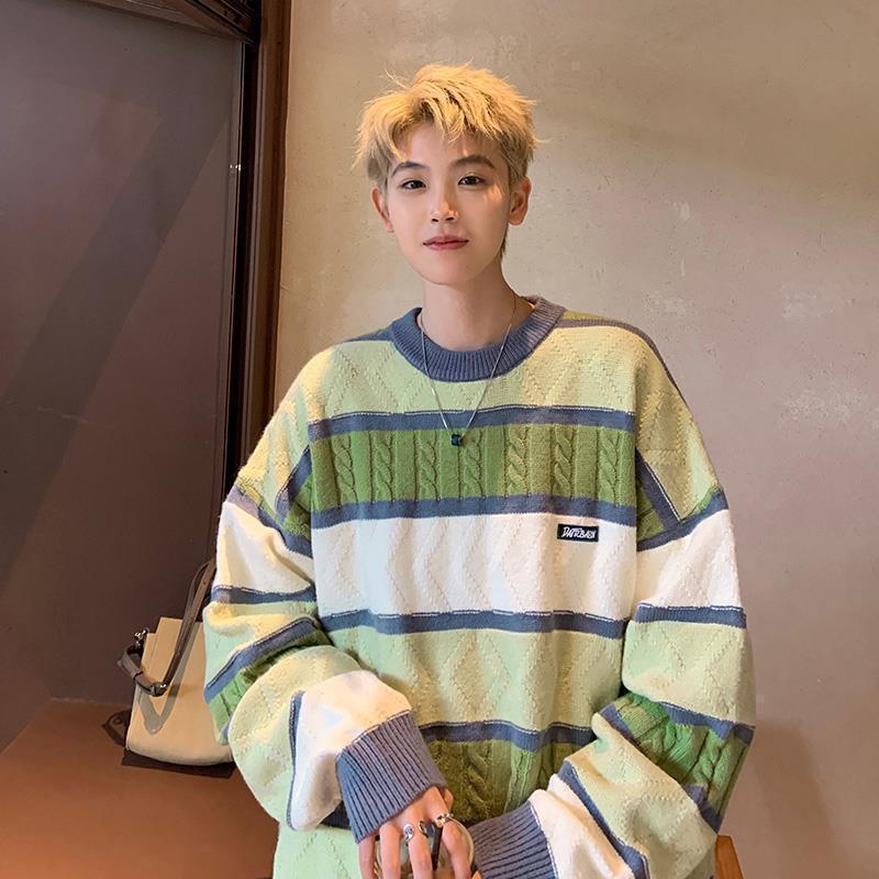 Men s Retro Striped Sweater - Autumn/Winter, Casual Loose Knitwear XXXL зелений
Men s Retro Striped Sweater - Autumn/Winter, Casual Loose Knitwear XXXL зелений