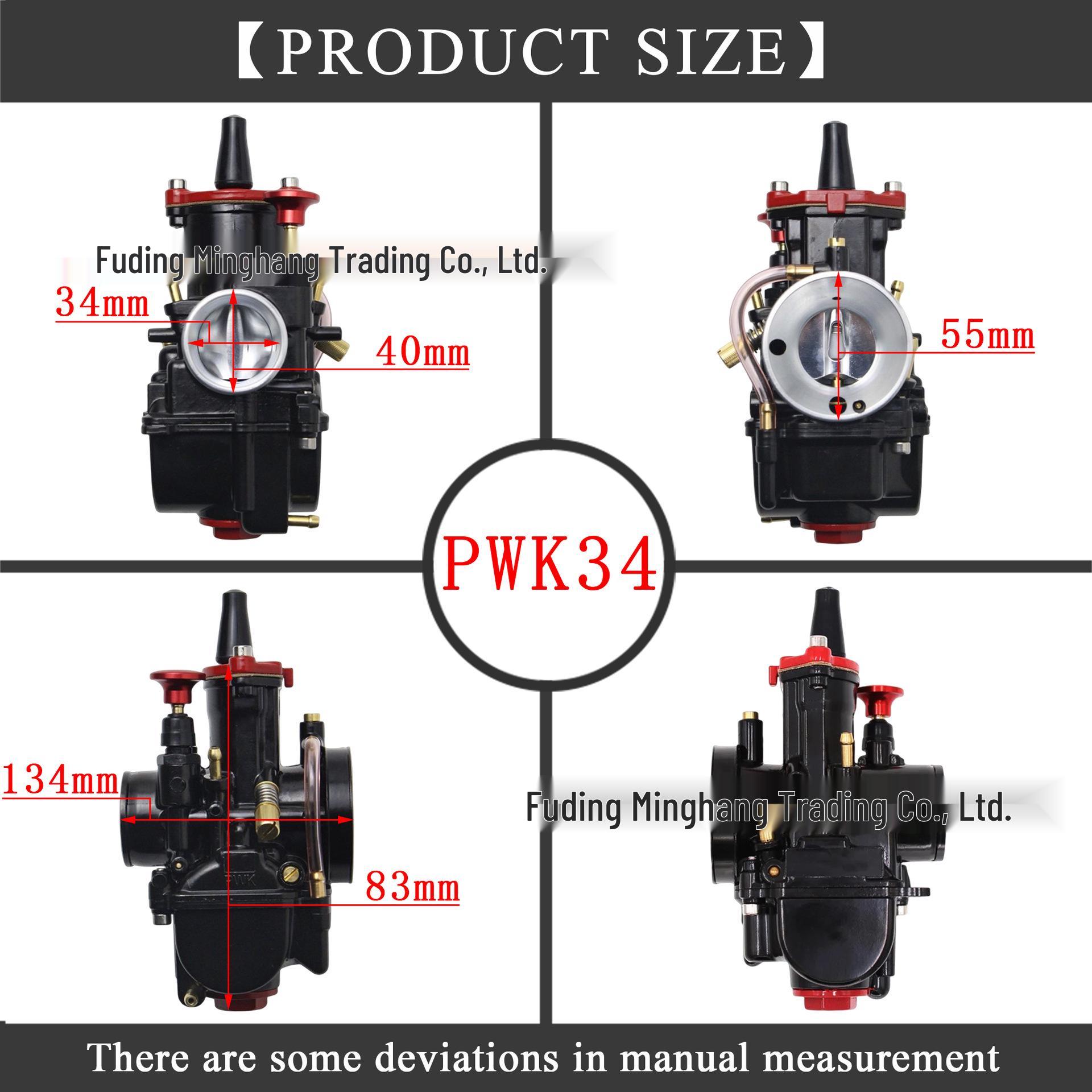 PWK 21-34mm Black Red Off-road Motorcycle ATV Racing Carburetor
PWK 21-34mm Black Red Off-road Motorcycle ATV Racing Carburetor