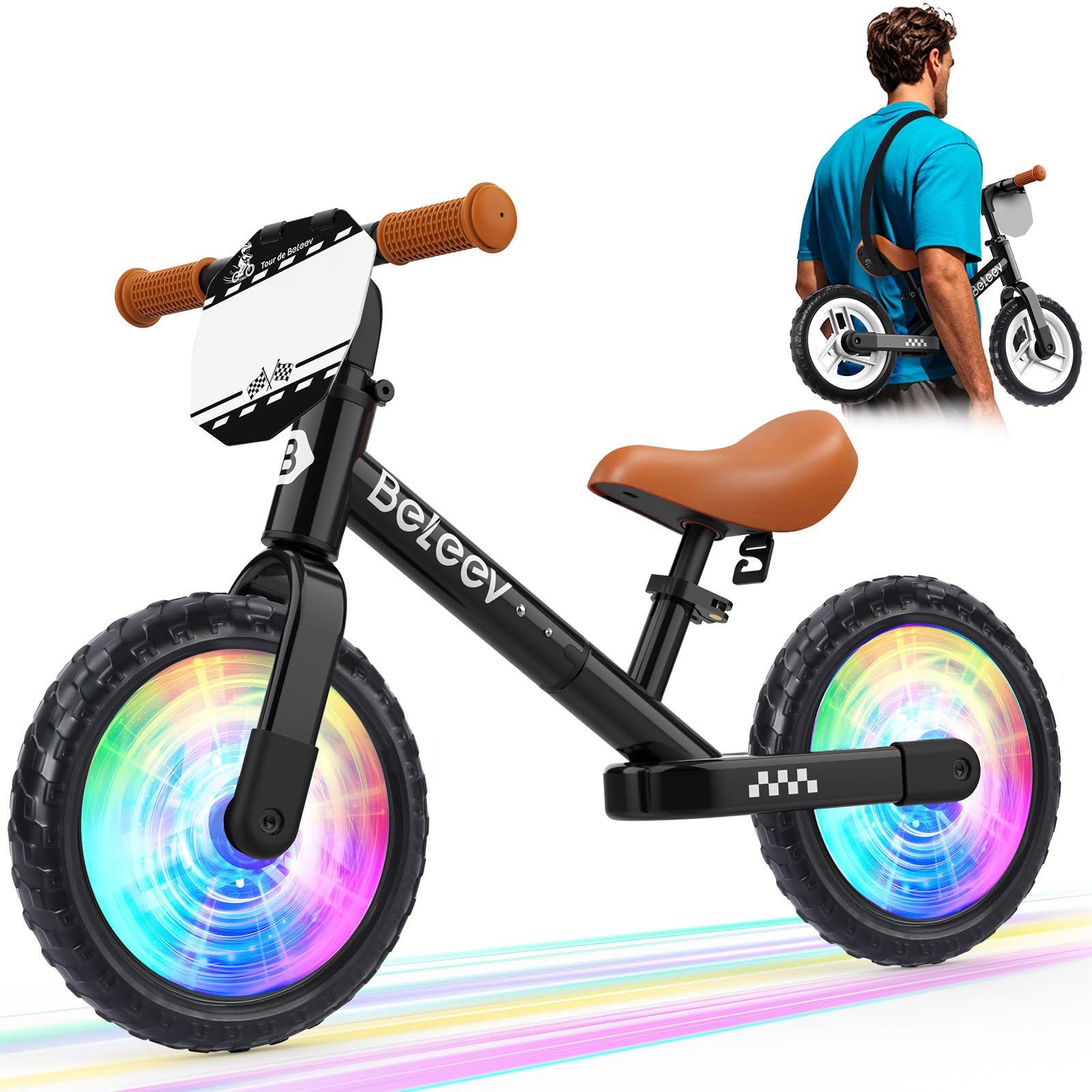 Беговел BELEEV Kick Bike 12 дюймов для детей от 2 до 6 лет, велосипед без педалей, легкий, регулируемый, сиденье и руль со светящимися колесами и
Беговел BELEEV Kick Bike 12 дюймов для детей от 2 до 6 лет, велосипед без педалей, легкий, регулируемый, сиденье и руль со светящимися колесами и