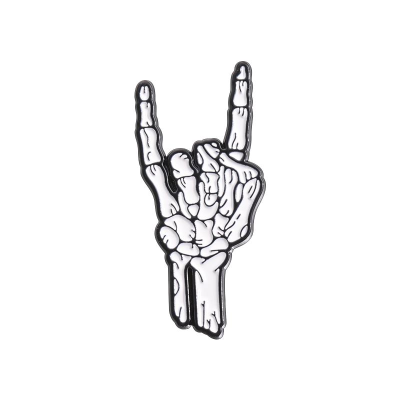 Punk Skull Finger Enamel Pin Skeleton Hand Vintage Brooches Lapel Backpack Badge Gothic Halloween Jewelry Gifts For Friends
Punk Skull Finger Enamel Pin Skeleton Hand Vintage Brooches Lapel Backpack Badge Gothic Halloween Jewelry Gifts For Friends