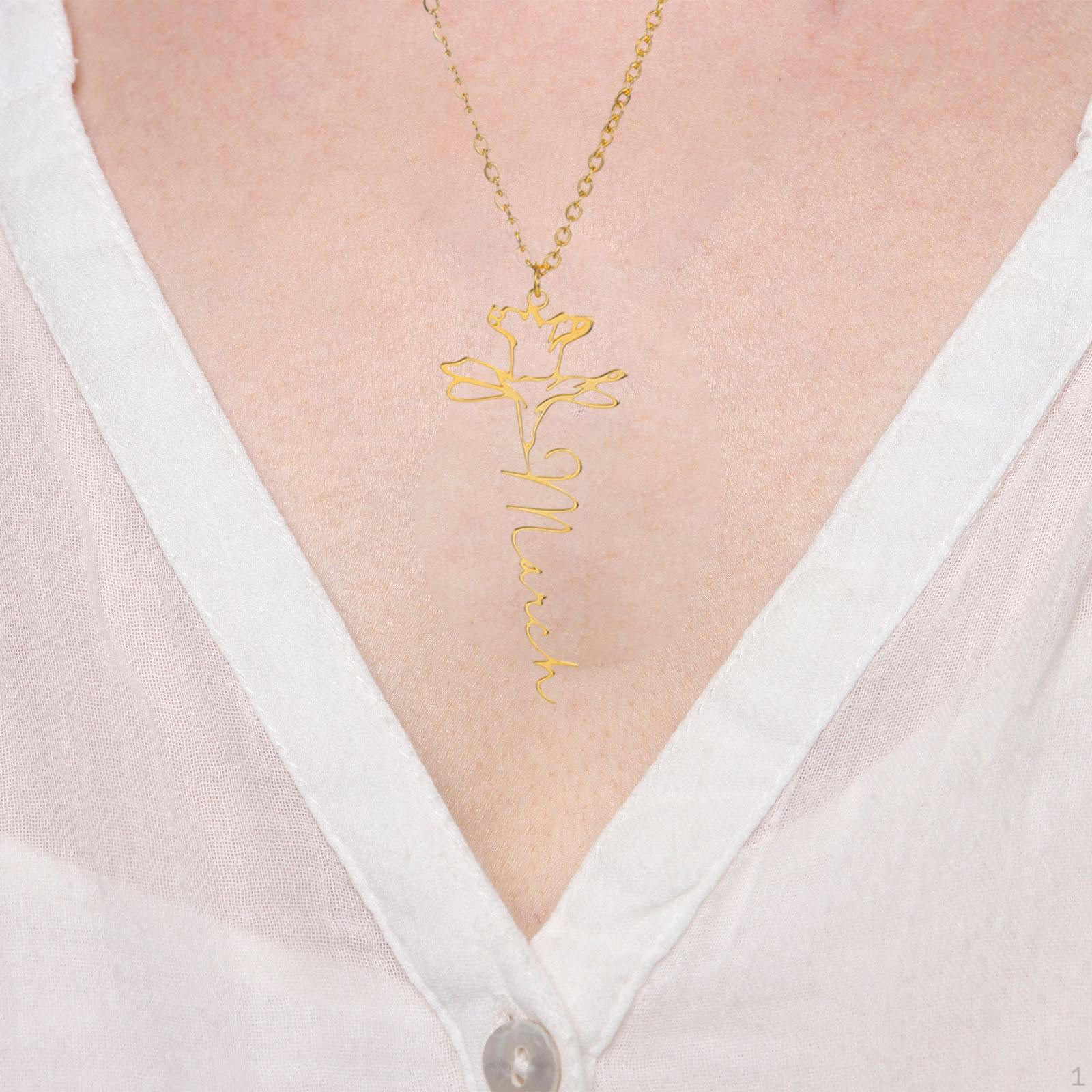 Months Necklace Birth Flower Pendant Charm Creative Jewelry Women Chain for Girlfriend March
Months Necklace Birth Flower Pendant Charm Creative Jewelry Women Chain for Girlfriend March