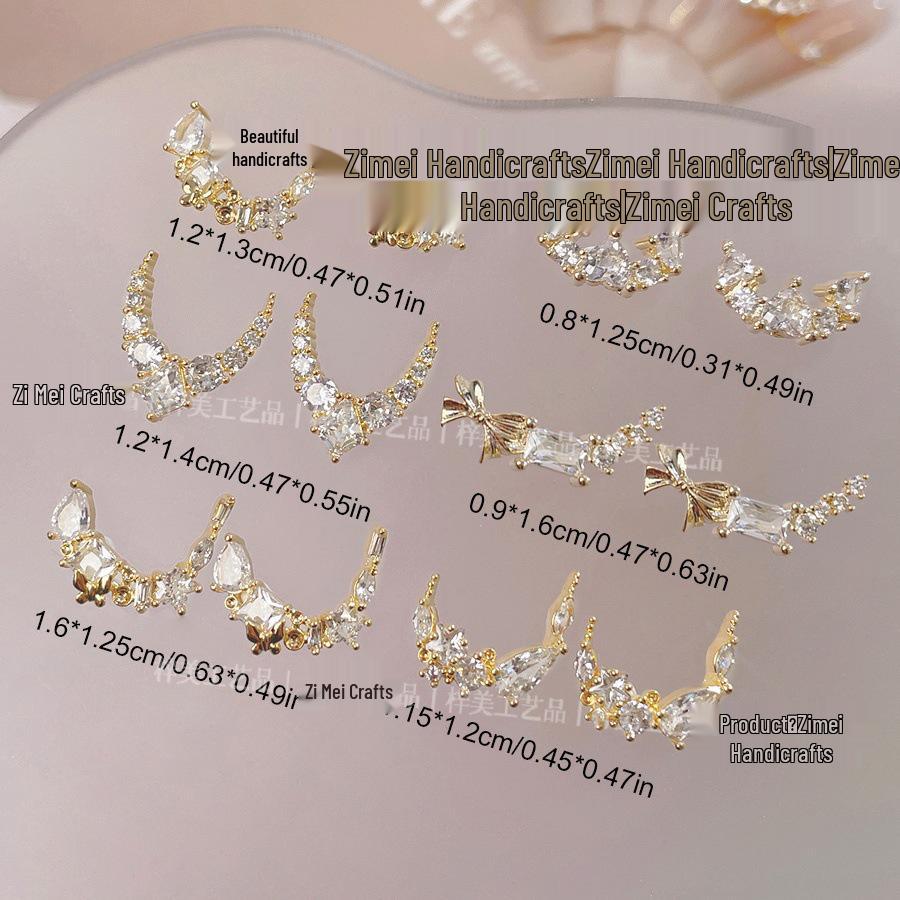 New Meteor Zircon Nail Art: Flashy, Inlaid Full Diamond French Design with 3D Detailing
New Meteor Zircon Nail Art: Flashy, Inlaid Full Diamond French Design with 3D Detailing