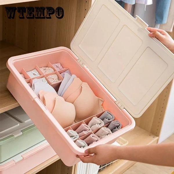 Бытовая коробка для хранения нижнего белья, многофункциональная пластиковая коробка для нижнего белья, носков, отделочная коробка для общежития, большая вместительная коробка для хранения
Бытовая коробка для хранения нижнего белья, многофункциональная пластиковая коробка для нижнего белья, носков, отделочная коробка для общежития, большая вместительная коробка для хранения