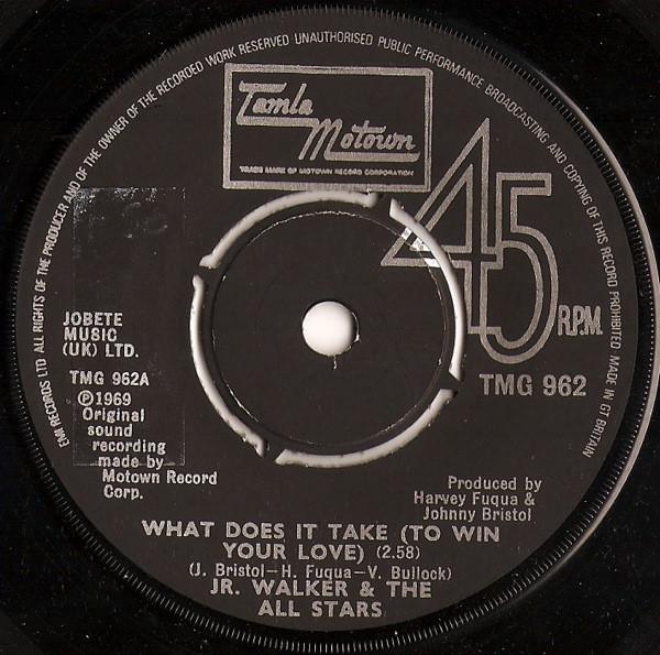 7inch Record JUNIOR WALKER & THE ALL STARS - What Does It Take (To Win Your Love TMG962 Tamla Motown 1980 UK Soul/Funk Used
7inch Record JUNIOR WALKER & THE ALL STARS - What Does It Take (To Win Your Love TMG962 Tamla Motown 1980 UK Soul/Funk Used