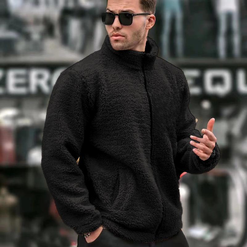 Fleece Full Zip Jacket Stand Collar Warm Cozy Casual Soft Outerwear for Men M чорний
Fleece Full Zip Jacket Stand Collar Warm Cozy Casual Soft Outerwear for Men M чорний