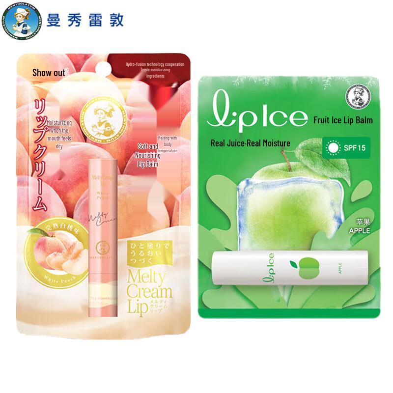 Набор бальзамов для губ Mentholatum Белый персик и яблоко
Набор бальзамов для губ Mentholatum Белый персик и яблоко