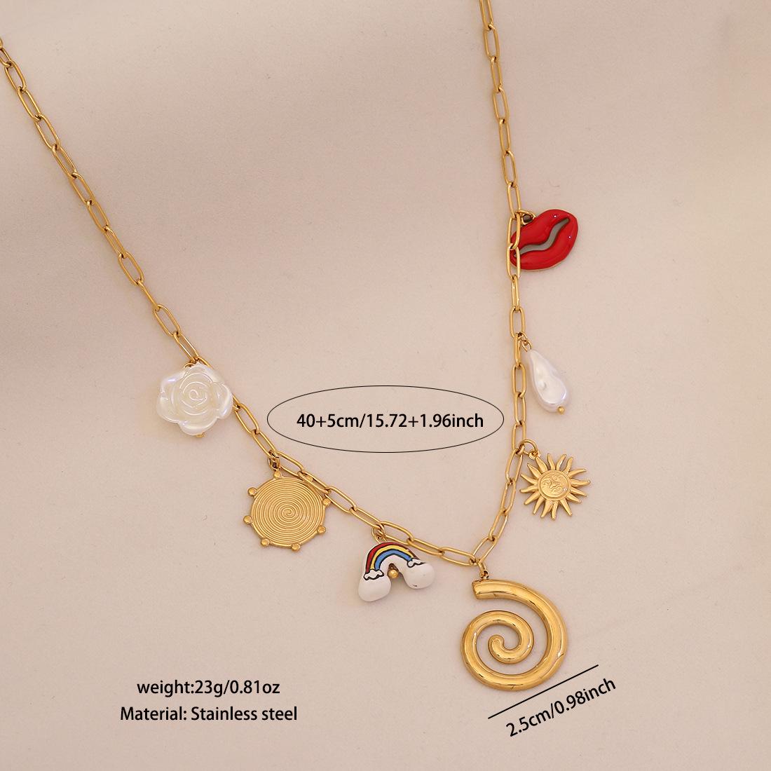 Euro-American style red chili heart faux pearl trendy jewelry new design stainless steel necklace
Euro-American style red chili heart faux pearl trendy jewelry new design stainless steel necklace