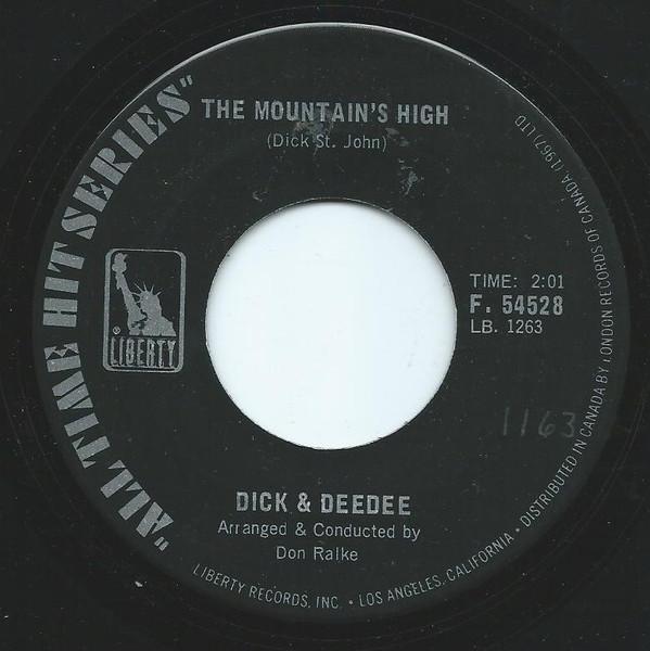 7-дюймовая пластинка DICK DEE DEE The Mountains High Tell Me F54528 Liberty Канада Рок Б/У
7-дюймовая пластинка DICK DEE DEE The Mountains High Tell Me F54528 Liberty Канада Рок Б/У