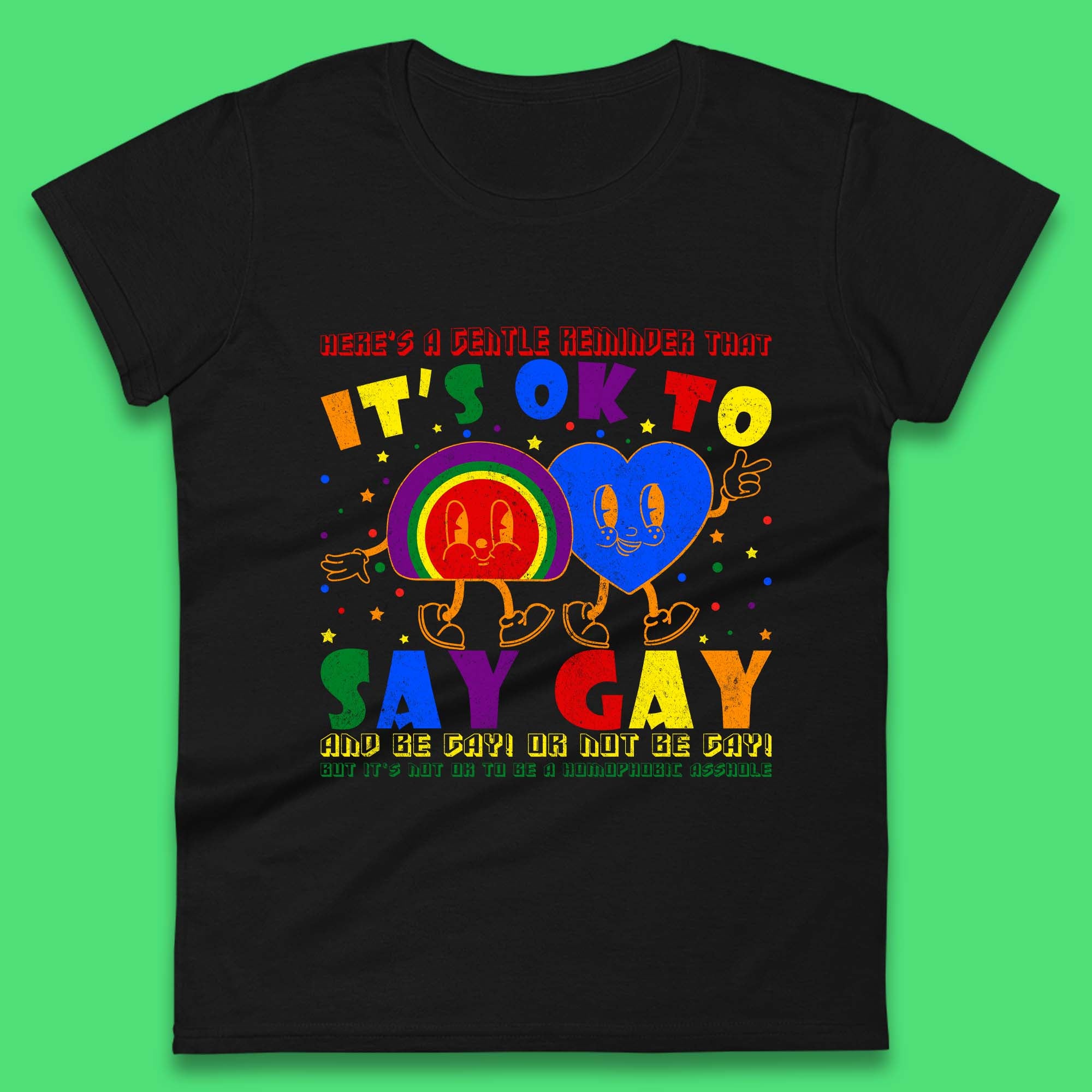 It s Okay To Say Gay Womens T-Shirt Mens Tops Tees Unisex L
It s Okay To Say Gay Womens T-Shirt Mens Tops Tees Unisex L