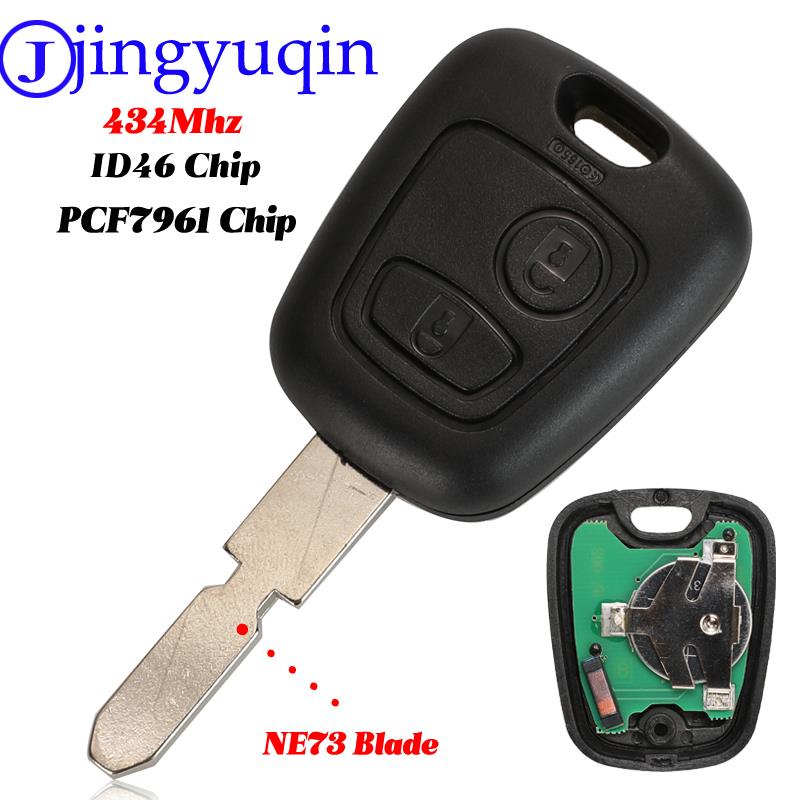 jingyuqin для Peugeot 406 407 408 607 2 кнопки дистанционного ключа автомобиля транспондер чип ID46 434 МГц и лезвие NE78 оригинальные ключи complet key небо
jingyuqin для Peugeot 406 407 408 607 2 кнопки дистанционного ключа автомобиля транспондер чип ID46 434 МГц и лезвие NE78 оригинальные ключи complet key небо