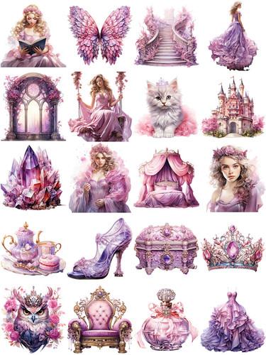 12Pcs/Pack Purple Fairy Tale Princess World Sticker DIY Craft Scrapbooking Album Junk Journal Decorative Stickers
12Pcs/Pack Purple Fairy Tale Princess World Sticker DIY Craft Scrapbooking Album Junk Journal Decorative Stickers
