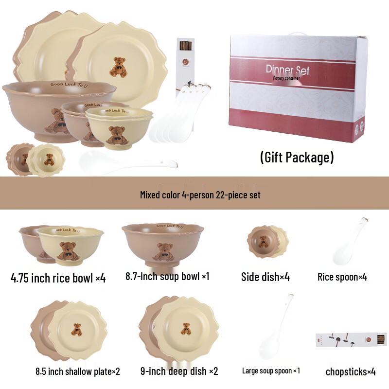 Wutuo Little Bear Ceramic Tableware Set
Wutuo Little Bear Ceramic Tableware Set