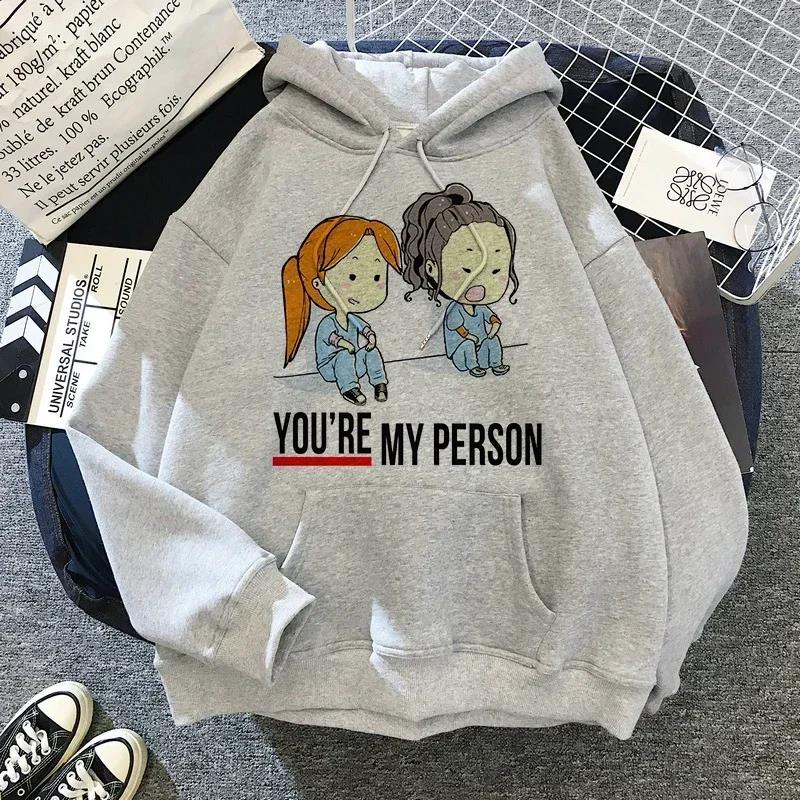 Men And Women Gray Anatomy Hoodie You Are My Person Unisex Pullover Sweatshirt Funny Hoodie Male Winter Clothes Classic Simple S
Men And Women Gray Anatomy Hoodie You Are My Person Unisex Pullover Sweatshirt Funny Hoodie Male Winter Clothes Classic Simple S