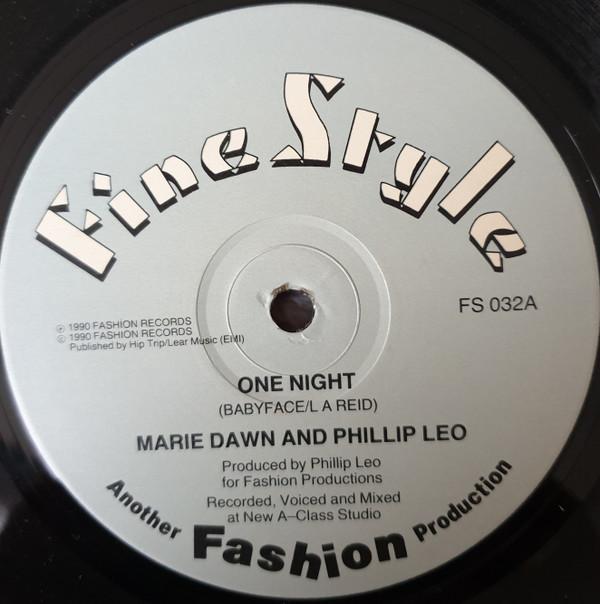 12inch Record MARIE DAWN & PHILLIP LEO - One Night / We Belong Together FS032 Fine Style 1990 UK Reggae, Ska & Dub Used
12inch Record MARIE DAWN & PHILLIP LEO - One Night / We Belong Together FS032 Fine Style 1990 UK Reggae, Ska & Dub Used