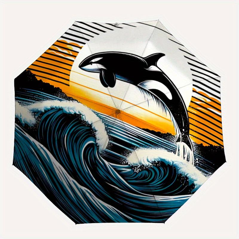 1pc Whale Waves Auto Open/close, All-Season Portable Folding Umbrella for Women & Men, Travel, Everyday, Formal Events - Compact Luxury Parasol, Outdo
1pc Whale Waves Auto Open/close, All-Season Portable Folding Umbrella for Women & Men, Travel, Everyday, Formal Events - Compact Luxury Parasol, Outdo