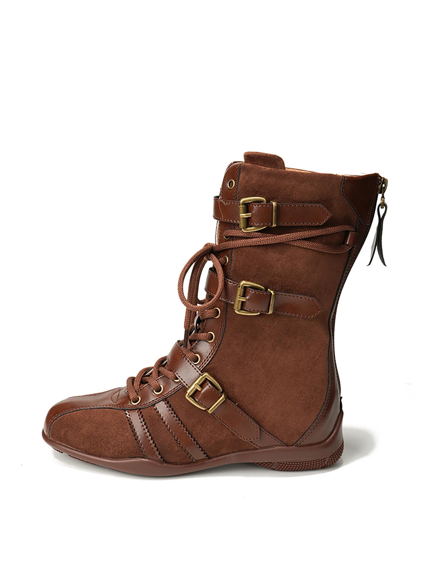 Niche design boxing boots women s retro style heightening Martin boots lace-up short boots mid-tube western boots German training boots 40 коричневый
Niche design boxing boots women s retro style heightening Martin boots lace-up short boots mid-tube western boots German training boots 40 коричневый