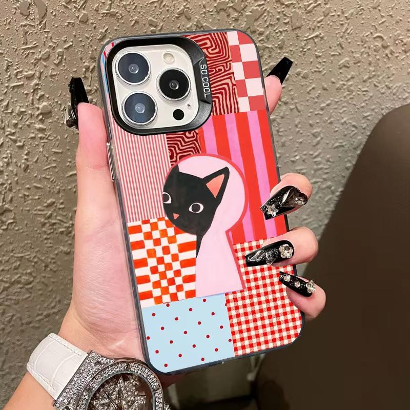 Lovely Pattern Striped Cartoon Cat Phone Case For iPhone 17 Pro Max 16 15 Pro 14 13 Mini 12 11 XR XS 17Air Plus Hard Matte Cover iPhone 12 Pro чёрный
Lovely Pattern Striped Cartoon Cat Phone Case For iPhone 17 Pro Max 16 15 Pro 14 13 Mini 12 11 XR XS 17Air Plus Hard Matte Cover iPhone 12 Pro чёрный
