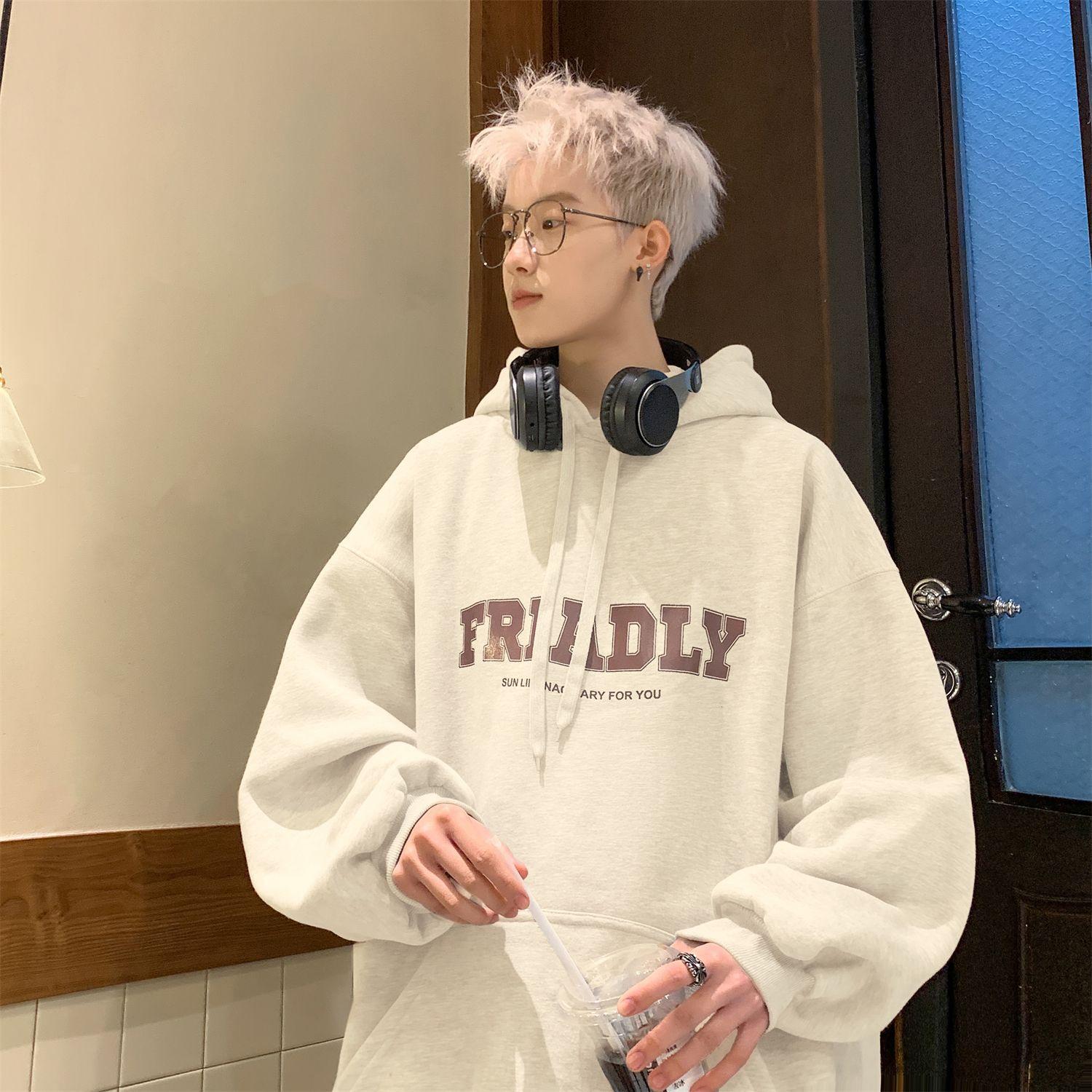 In Winter, The New Hooded Sweater Letter Print Pattern Is Versatile and Loose for Teenagers. 5XL
In Winter, The New Hooded Sweater Letter Print Pattern Is Versatile and Loose for Teenagers. 5XL