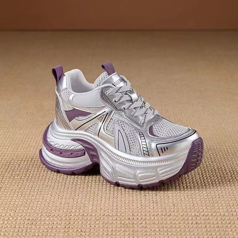 Женские кроссовки «папины» на толстой подошве 7 см, со скрытой платформой, спортивная обувь, модные дышащие, в корейском стиле, плоские, на шнуровке, повседневные кроссовки 40 фиолетовый
Женские кроссовки «папины» на толстой подошве 7 см, со скрытой платформой, спортивная обувь, модные дышащие, в корейском стиле, плоские, на шнуровке, повседневные кроссовки 40 фиолетовый