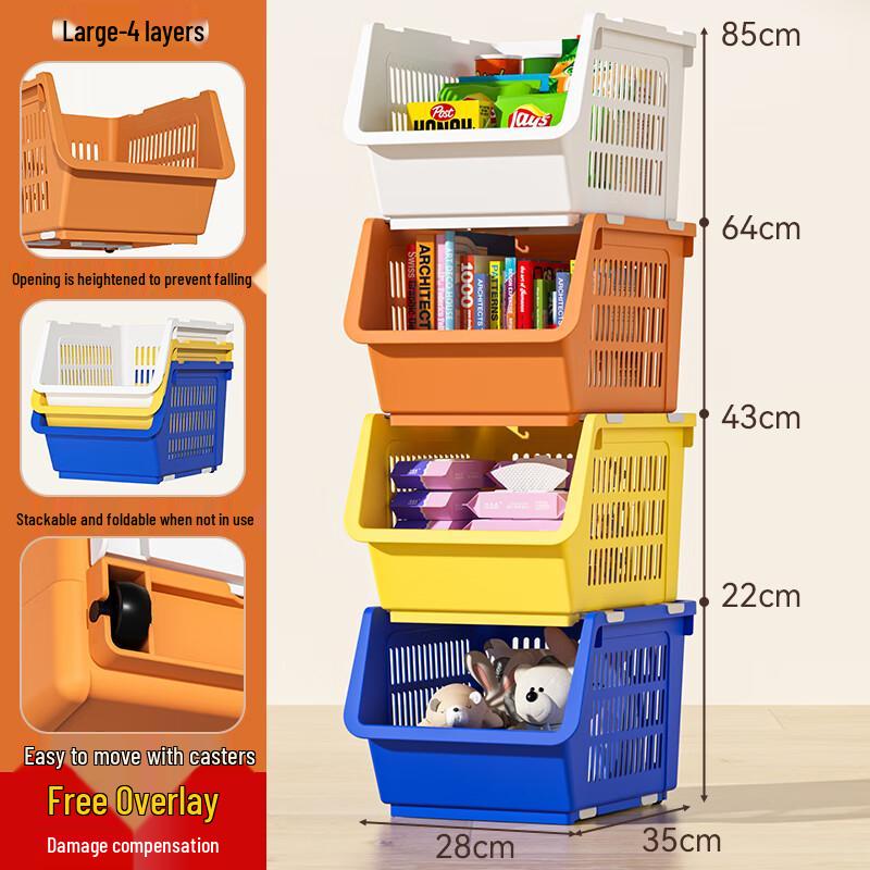 Large Extra-Thick Morandi Mixed Color Storage Baskets (4-Pack)
Large Extra-Thick Morandi Mixed Color Storage Baskets (4-Pack)