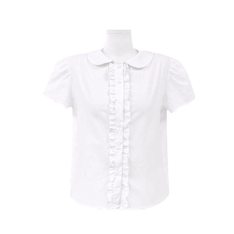 In Stock 2026 Summer New Korean Dongdaemun Academy Style Doll Collar Short-Sleeve Shirt High-Waisted Skirt for Women White Shirt M
In Stock 2026 Summer New Korean Dongdaemun Academy Style Doll Collar Short-Sleeve Shirt High-Waisted Skirt for Women White Shirt M