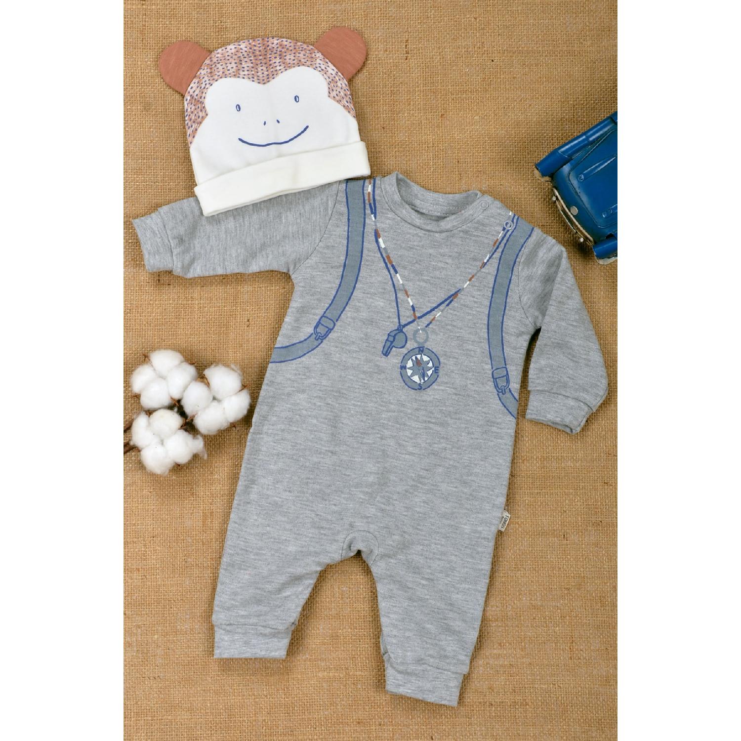 Комбинезон Little Scout из 100% хлопка со шляпой и без пинеток для детей 0–9 месяцев 0-3 AY
Комбинезон Little Scout из 100% хлопка со шляпой и без пинеток для детей 0–9 месяцев 0-3 AY