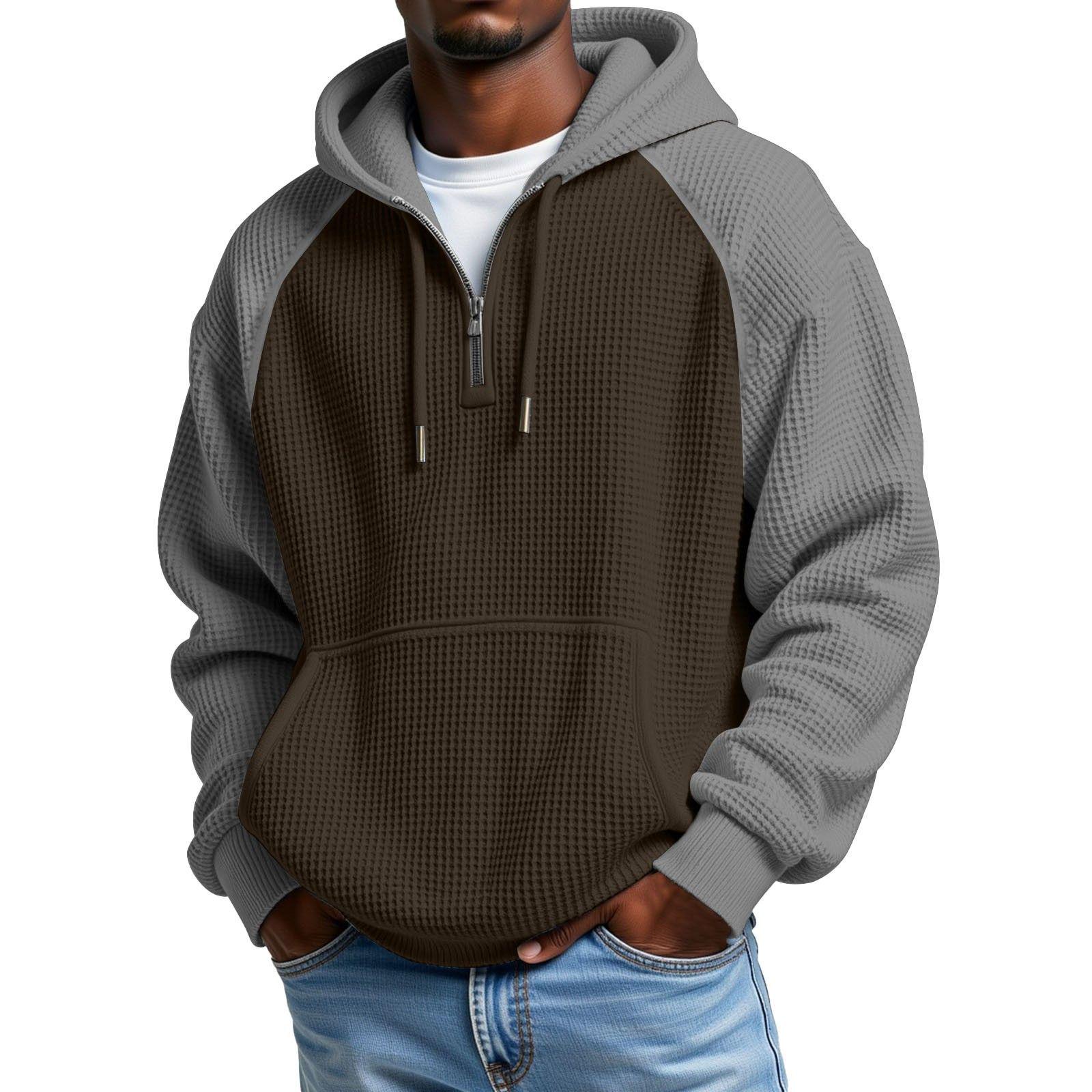 Men s Heavyweight Color Block Hooded Sweatshirt Jacket for Autumn/Winter L
Men s Heavyweight Color Block Hooded Sweatshirt Jacket for Autumn/Winter L