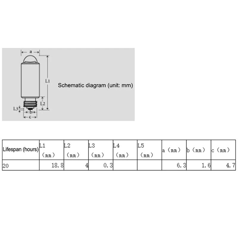48 Grooves/Inch High Lux Xenon Lamp 20000 20200 25000 Otoscopic Lamp WA 03100 3.5V 0.72A Ophthalmic Lamp Examination Equipment
48 Grooves/Inch High Lux Xenon Lamp 20000 20200 25000 Otoscopic Lamp WA 03100 3.5V 0.72A Ophthalmic Lamp Examination Equipment