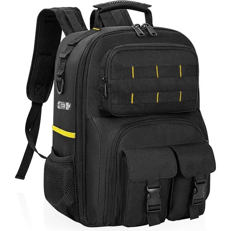 Heavy Duty Tool Backpack with Removable Tool Storage Pouch, Multi-functional Insert Pocket for Electrician Tools Organizer, New
Heavy Duty Tool Backpack with Removable Tool Storage Pouch, Multi-functional Insert Pocket for Electrician Tools Organizer, New