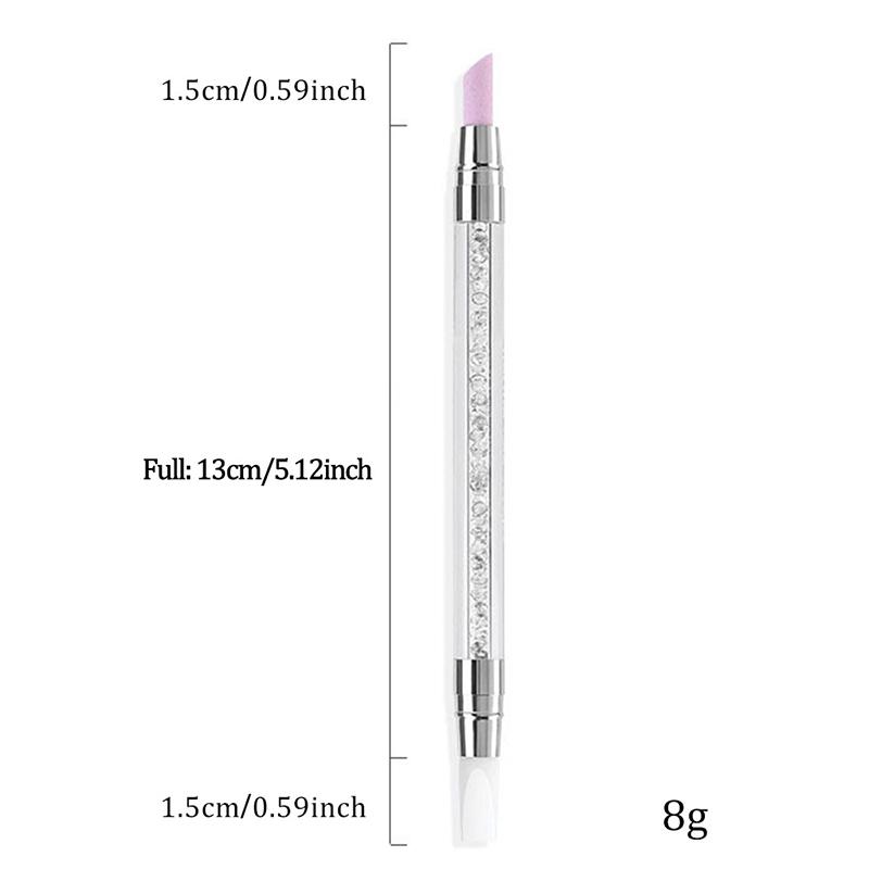 1 Pcs Double End Multi-functional Silicone Nail Pen Quartz Cuticle Nail Polish Stick Grinding Dead Skin Remover For Nail Pen
1 Pcs Double End Multi-functional Silicone Nail Pen Quartz Cuticle Nail Polish Stick Grinding Dead Skin Remover For Nail Pen