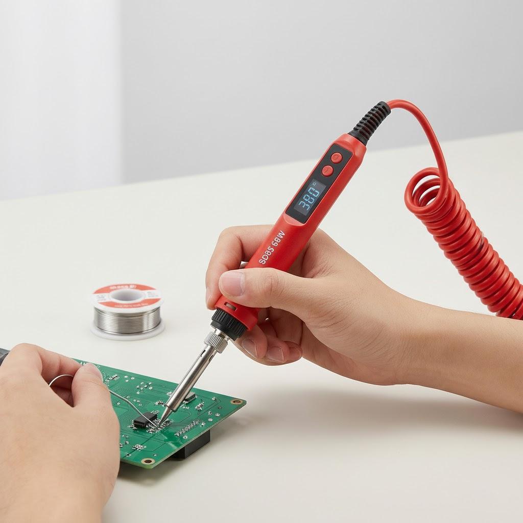 80W Adjustable Temperature Electric Soldering Iron LCD Display Repair Tool Welding Kit 110V 220V EU червоний
80W Adjustable Temperature Electric Soldering Iron LCD Display Repair Tool Welding Kit 110V 220V EU червоний