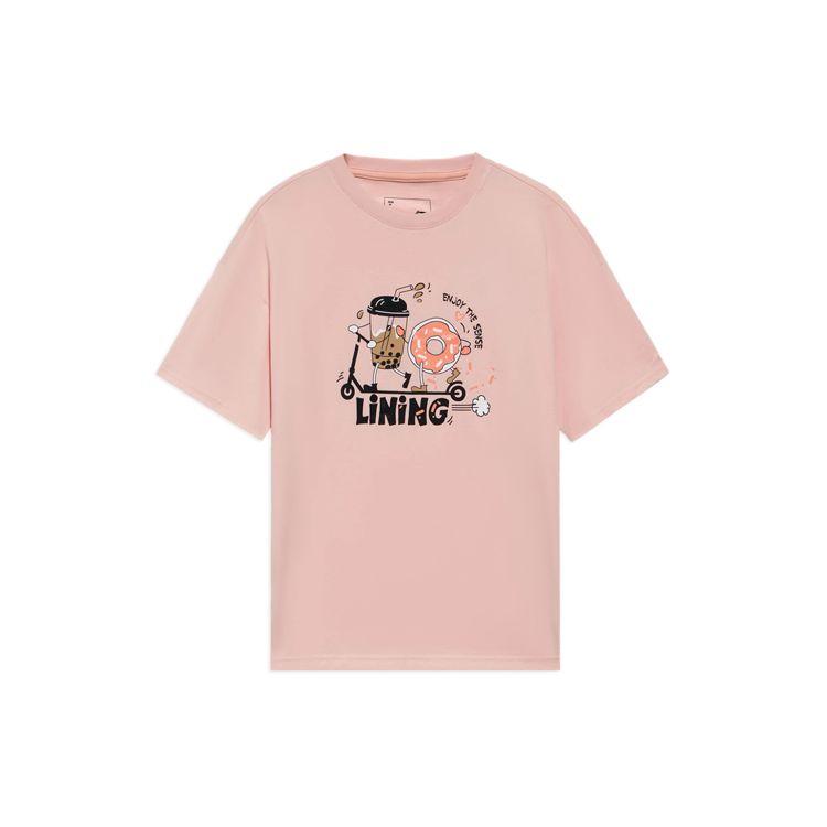 Li Ning Sports Fashion Series Cartoon Logo Printed Round Neck Short Sleeve T-Shirt Women Tops Pink AHSS716-3 L
Li Ning Sports Fashion Series Cartoon Logo Printed Round Neck Short Sleeve T-Shirt Women Tops Pink AHSS716-3 L