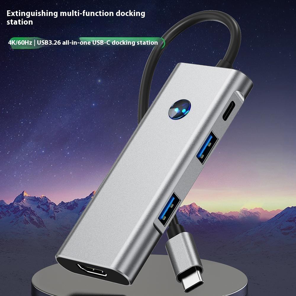 2426 USB Hub Type-C to 2 x USB3.2+HD+PD 100W+2 x USB-C3.2 One-Key Screen Off 6 in 1 Expansion Dock As Shown A
2426 USB Hub Type-C to 2 x USB3.2+HD+PD 100W+2 x USB-C3.2 One-Key Screen Off 6 in 1 Expansion Dock As Shown A