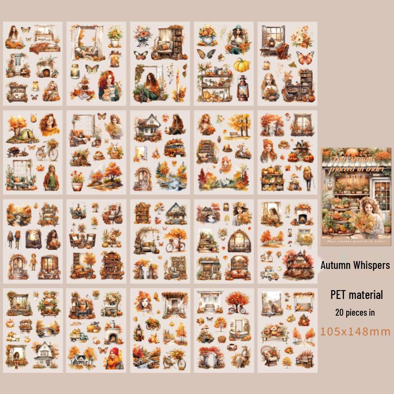 Книга наклеек Zaomo Четыре сезона: Декор для фото путешествий девочки, 4 дизайна
Книга наклеек Zaomo Четыре сезона: Декор для фото путешествий девочки, 4 дизайна