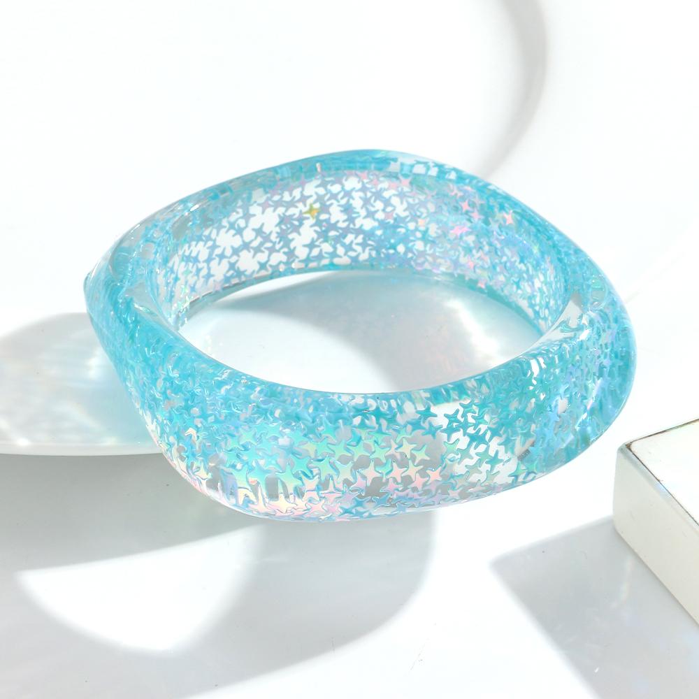 New Sequin Clear Square Resin Wide Bangle for Women Colorful Acrylic Irregular Geometric Bracelets Valentine s Day Jewelry Gifts
New Sequin Clear Square Resin Wide Bangle for Women Colorful Acrylic Irregular Geometric Bracelets Valentine s Day Jewelry Gifts