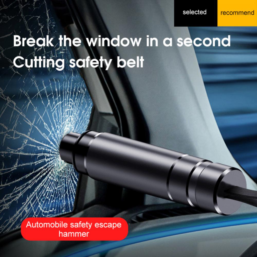 Car Safety Hammer Multi-functional Vehicle Mounted Aluminum Alloy Tungsten Steel Window Breaker Escape Hammer Seat Belt Cutter
Car Safety Hammer Multi-functional Vehicle Mounted Aluminum Alloy Tungsten Steel Window Breaker Escape Hammer Seat Belt Cutter