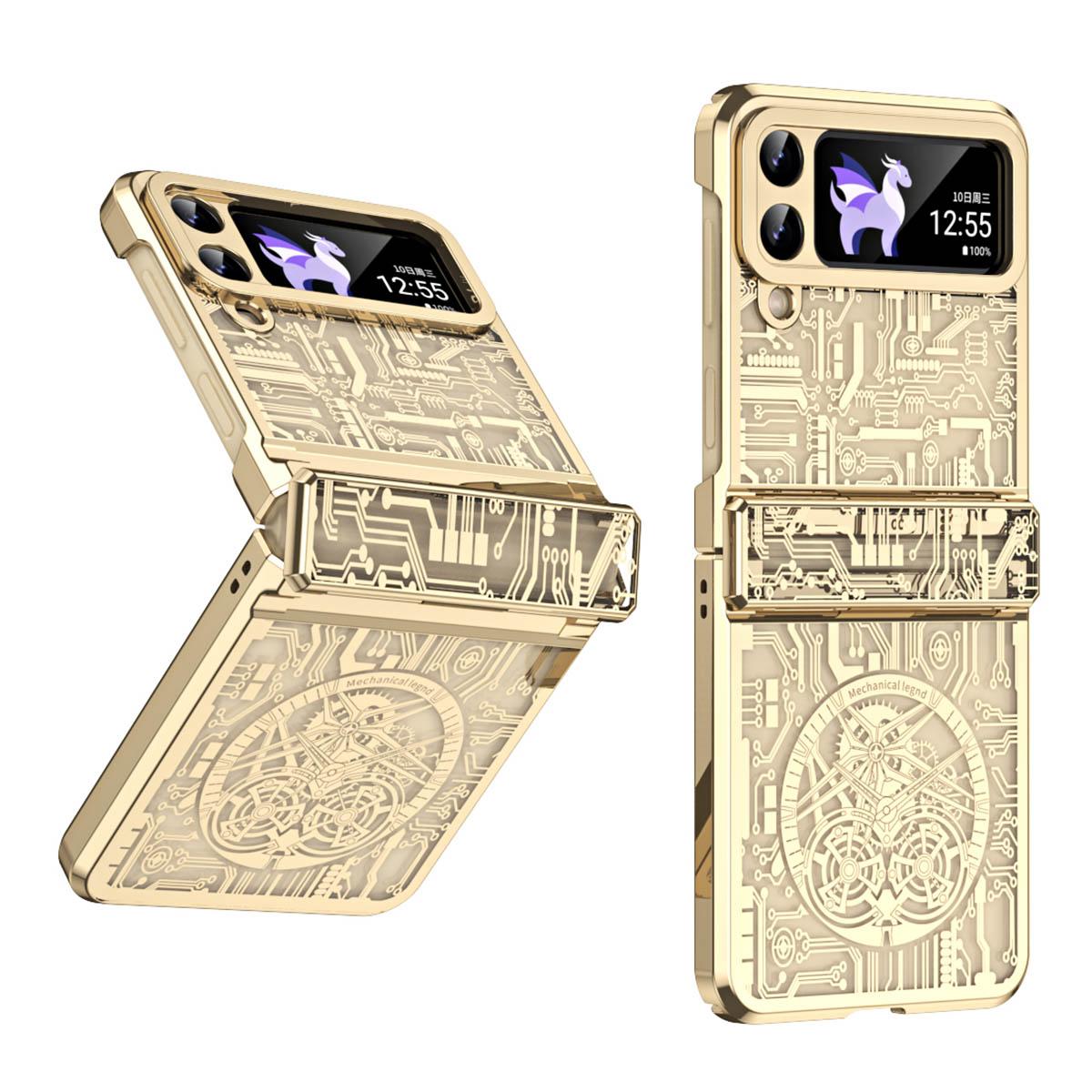 Mechanical Legend Series for Samsung Galaxy Z Flip4 5G Protective Phone Case Hard PC Electroplating Cover Champagne Gold
Mechanical Legend Series for Samsung Galaxy Z Flip4 5G Protective Phone Case Hard PC Electroplating Cover Champagne Gold