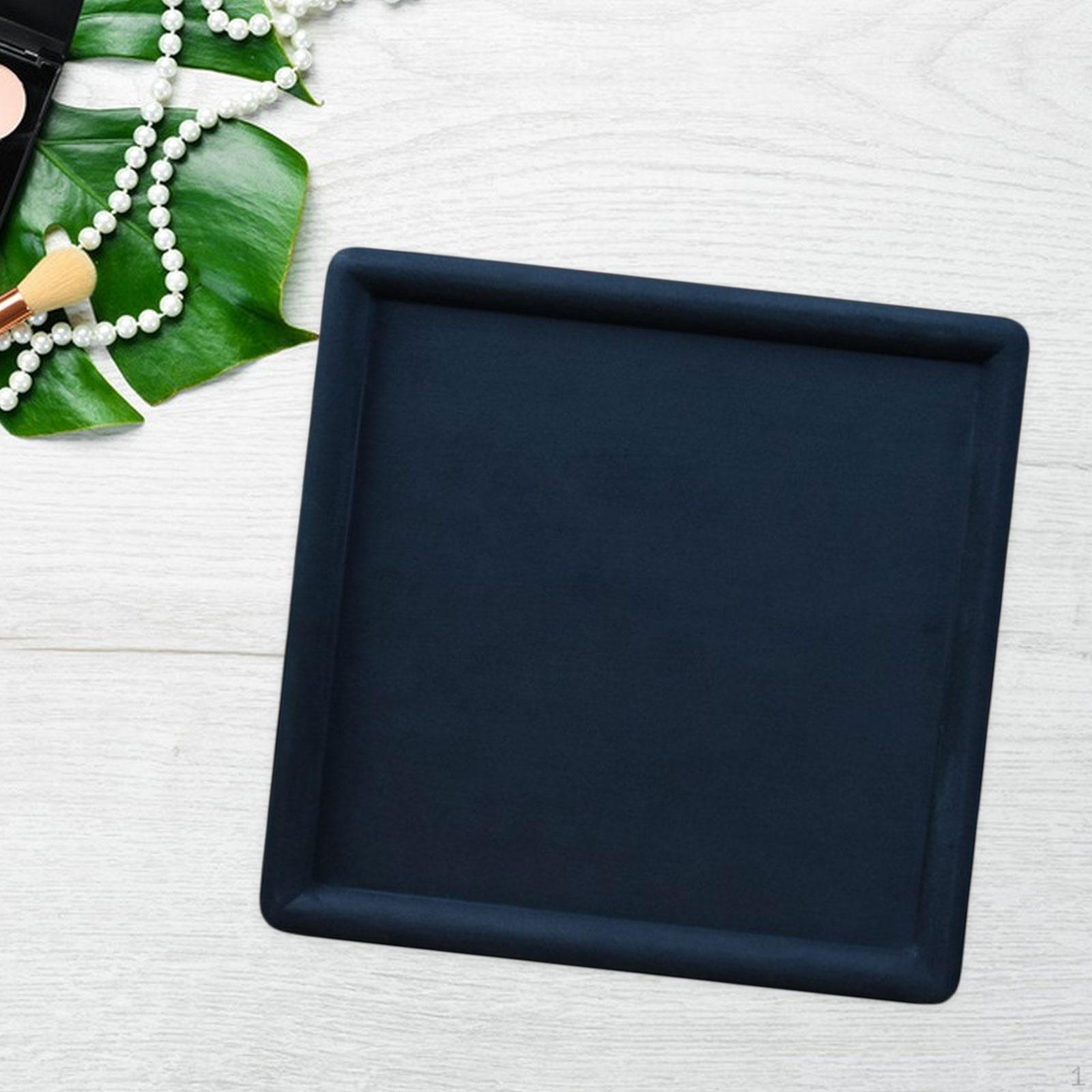 Бархатный поднос для ювелирных изделий, тарелка, безделушка, винтажный дизайн, квадратный органайзер для темно-синий
Бархатный поднос для ювелирных изделий, тарелка, безделушка, винтажный дизайн, квадратный органайзер для темно-синий