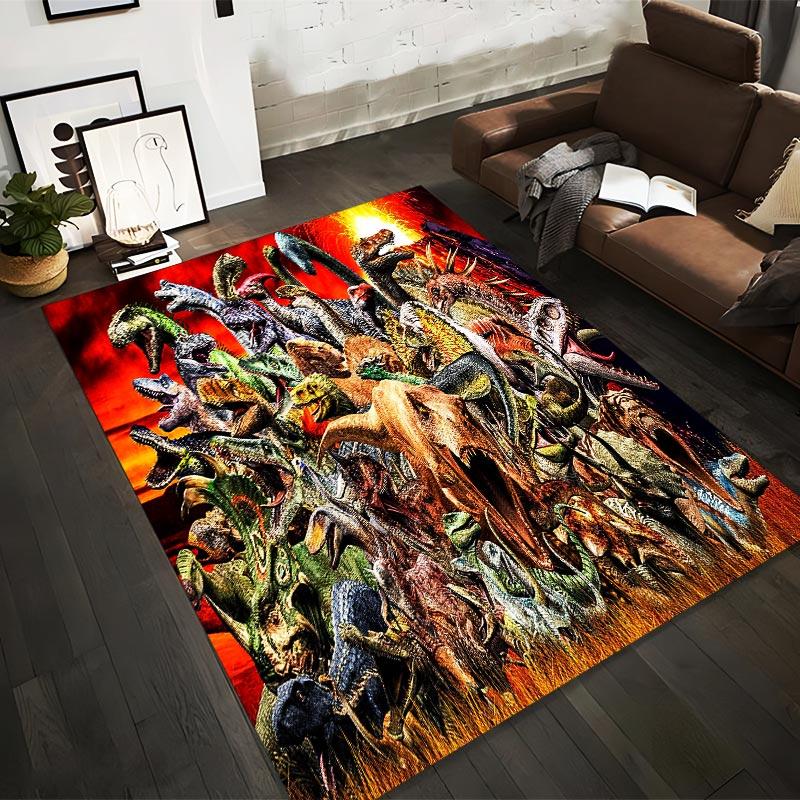 Epic Dinosaur Battle Scene Carpet - Colorful Jurassic Design with Fiery Volcano Suitable for use as an anti-slip1 for1room and bedroom sofas 40x60cm( 15x23in )
Epic Dinosaur Battle Scene Carpet - Colorful Jurassic Design with Fiery Volcano Suitable for use as an anti-slip1 for1room and bedroom sofas 40x60cm( 15x23in )