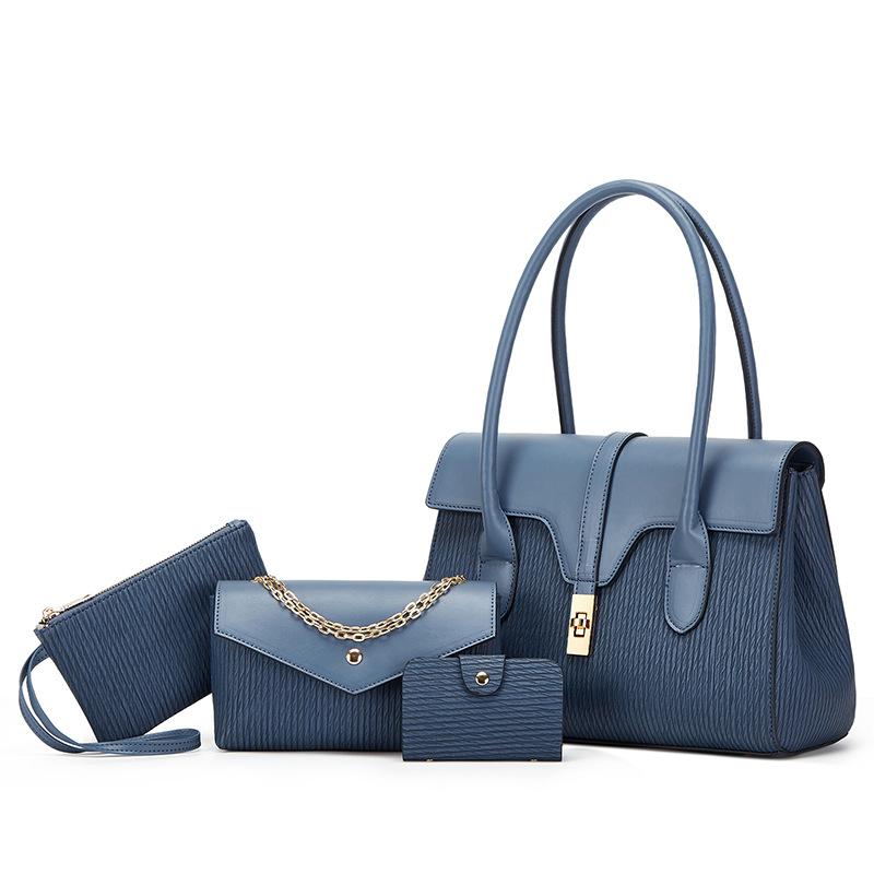Women S Bag, Fashionable Portable Tote Bag, One Shoulder Oblique Span Bag, Four-Piece Set, Mother And Child Bag. синій
Women S Bag, Fashionable Portable Tote Bag, One Shoulder Oblique Span Bag, Four-Piece Set, Mother And Child Bag. синій