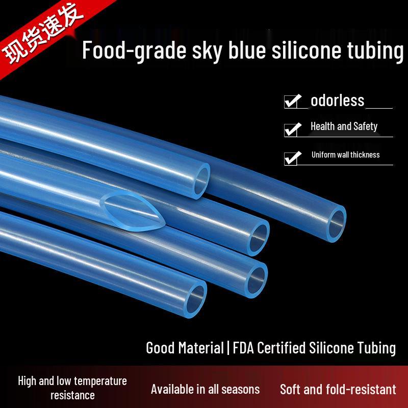 Sky Blue Food-Grade Silicone Hose: Elastic, Tear-Resistant, High-Temperature Resistant, Drinking Machine Household Tube Sleeve. 2x4 mm
Sky Blue Food-Grade Silicone Hose: Elastic, Tear-Resistant, High-Temperature Resistant, Drinking Machine Household Tube Sleeve. 2x4 mm