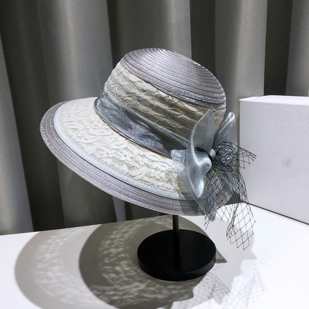 Sweet Lace Net Yarn Hat French Style Bowler Fisherman Hat Solid Color Women s Bow Hat Female сірий
Sweet Lace Net Yarn Hat French Style Bowler Fisherman Hat Solid Color Women s Bow Hat Female сірий