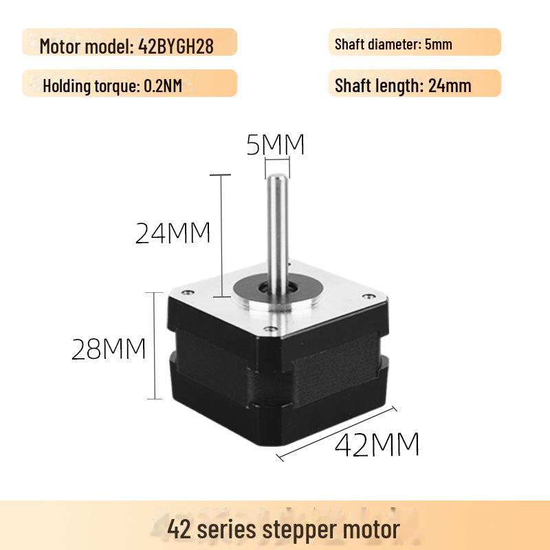 42-кроковий гібридний мікрокроковий двигун для принтера, 12 В змінного струму 42BYG28
42-кроковий гібридний мікрокроковий двигун для принтера, 12 В змінного струму 42BYG28