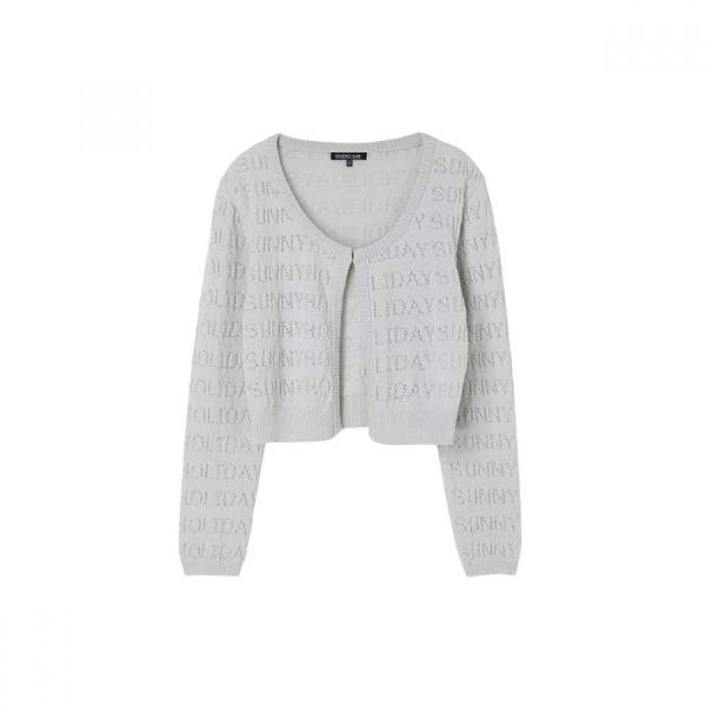 Lap Set Lettering Punching Cardigan As2kg463 LG (light gray)/FF
Lap Set Lettering Punching Cardigan As2kg463 LG (light gray)/FF