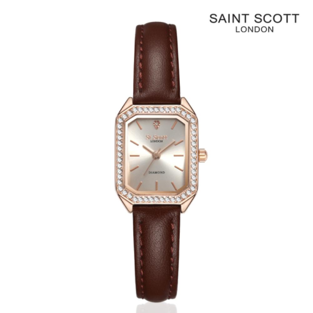 ST.SCOTT LONDON ST5313RRR Кожаные часы с бриллиантами Cerny FREE 
ST.SCOTT LONDON ST5313RRR Кожаные часы с бриллиантами Cerny FREE