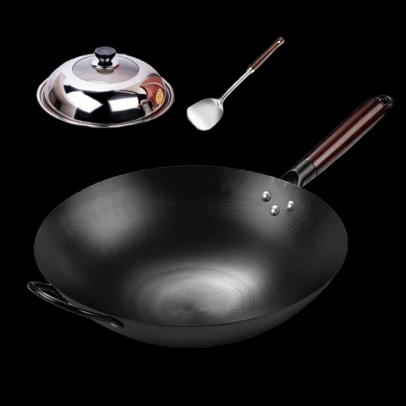 Li Langdi Non-stick Iron Wok with Lid and Spatula Set
Li Langdi Non-stick Iron Wok with Lid and Spatula Set