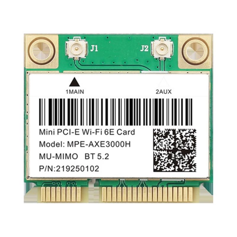 5374 Мбіт/с AXE3000H WiFi 6E DesktoNetworking Card 2.4G 5G 6Ghz Bluetooth-сумісний 5.3 Бездротова карта HighGain Антени
5374 Мбіт/с AXE3000H WiFi 6E DesktoNetworking Card 2.4G 5G 6Ghz Bluetooth-сумісний 5.3 Бездротова карта HighGain Антени