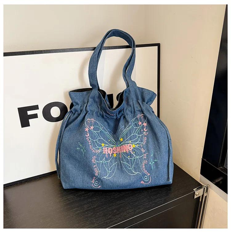 Leisure Denim Sewing Thread Shoulder Bags Women s Bags Large Capacity 2026 Large Capacity High Quality Basic Style Tote Bags
Leisure Denim Sewing Thread Shoulder Bags Women s Bags Large Capacity 2026 Large Capacity High Quality Basic Style Tote Bags